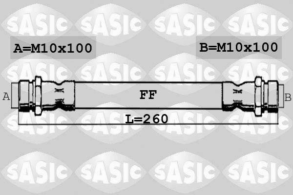 Sasic SBH0165 - Flessibile del freno autozon.pro