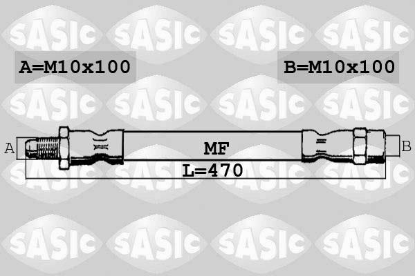 Sasic SBH0180 - Flessibile del freno autozon.pro