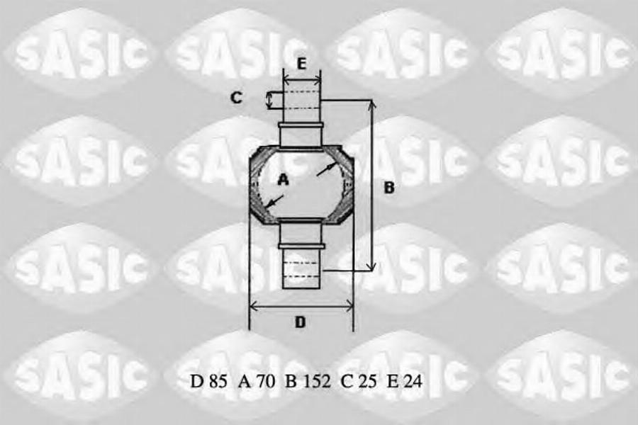 Sasic T773022 - Giunto centrale-Braccio oscillante a triangolo autozon.pro