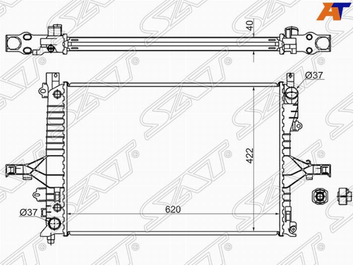 SAT SGVL0003 - Radiatore, Raffreddamento motore autozon.pro