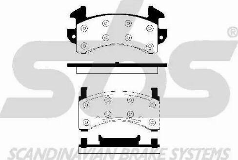 SBS 1501229201 - Kit pastiglie freno, Freno a disco autozon.pro