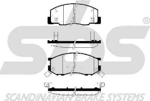 SBS 1501224545 - Kit pastiglie freno, Freno a disco autozon.pro