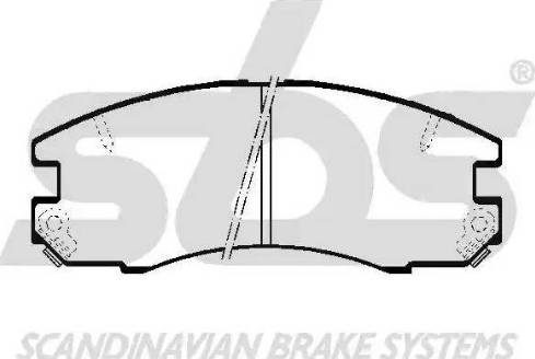 SBS 1501224527 - Kit pastiglie freno, Freno a disco autozon.pro