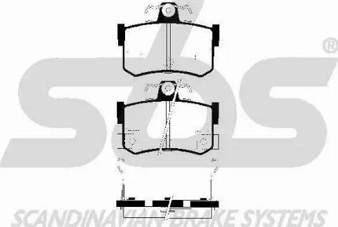 SBS 1501224017 - Kit pastiglie freno, Freno a disco autozon.pro