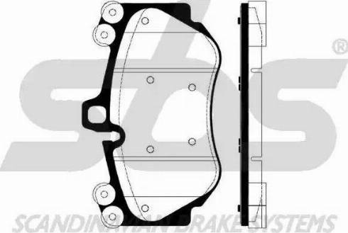 SBS 1501225610 - Kit pastiglie freno, Freno a disco autozon.pro