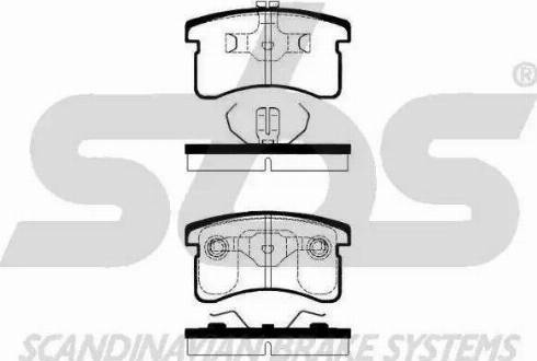 SBS 1501225115 - Kit pastiglie freno, Freno a disco autozon.pro