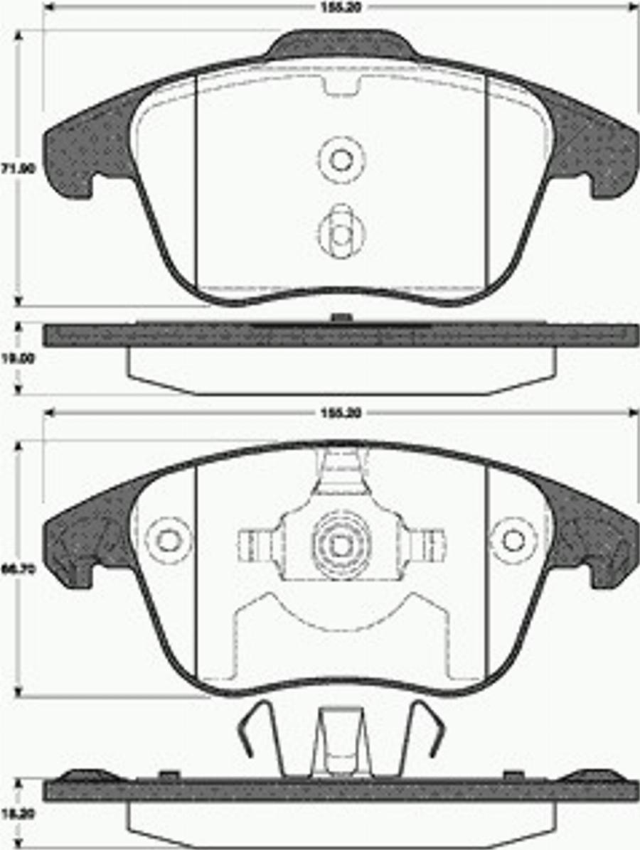 SBS 1501221956 - Kit pastiglie freno, Freno a disco autozon.pro