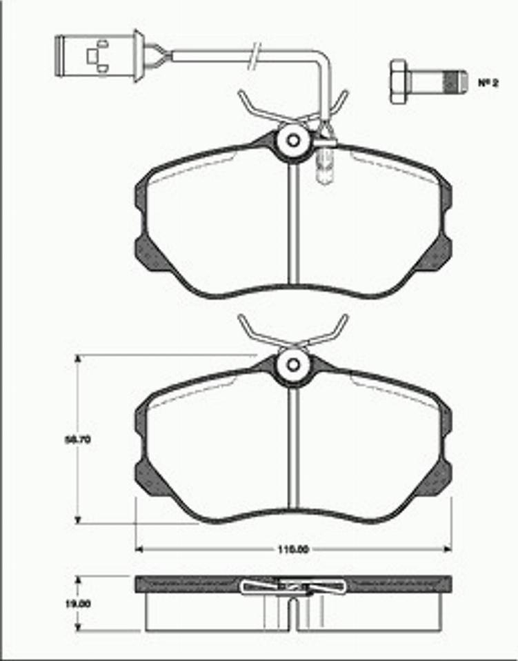 SBS 1501221012 - Kit pastiglie freno, Freno a disco autozon.pro