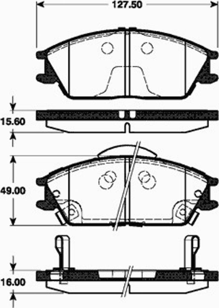 SBS 1501223424 - Kit pastiglie freno, Freno a disco autozon.pro