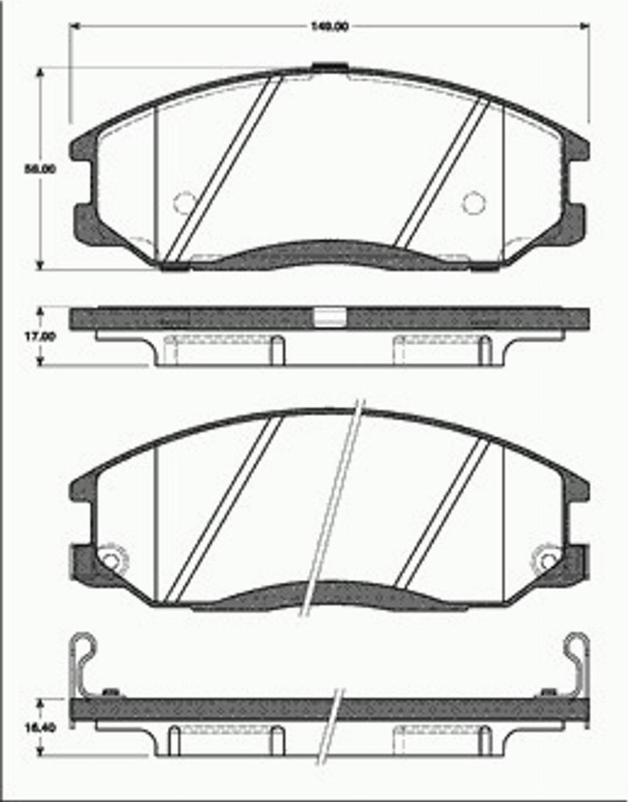 SBS 1501223420 - Kit pastiglie freno, Freno a disco autozon.pro