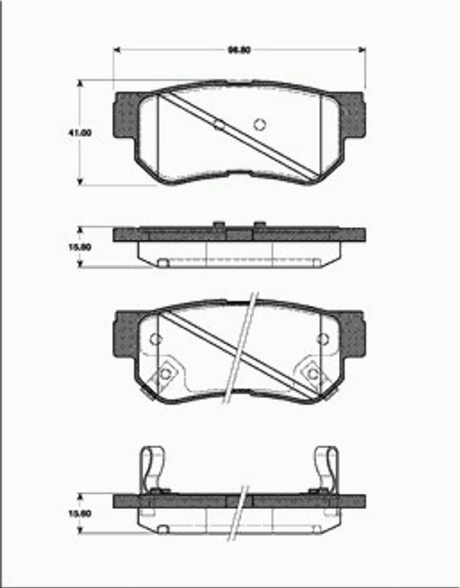 SBS 1501223421 - Kit pastiglie freno, Freno a disco autozon.pro