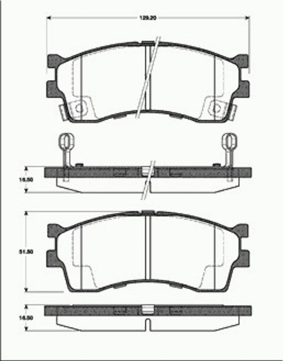 SBS 1501223507 - Kit pastiglie freno, Freno a disco autozon.pro