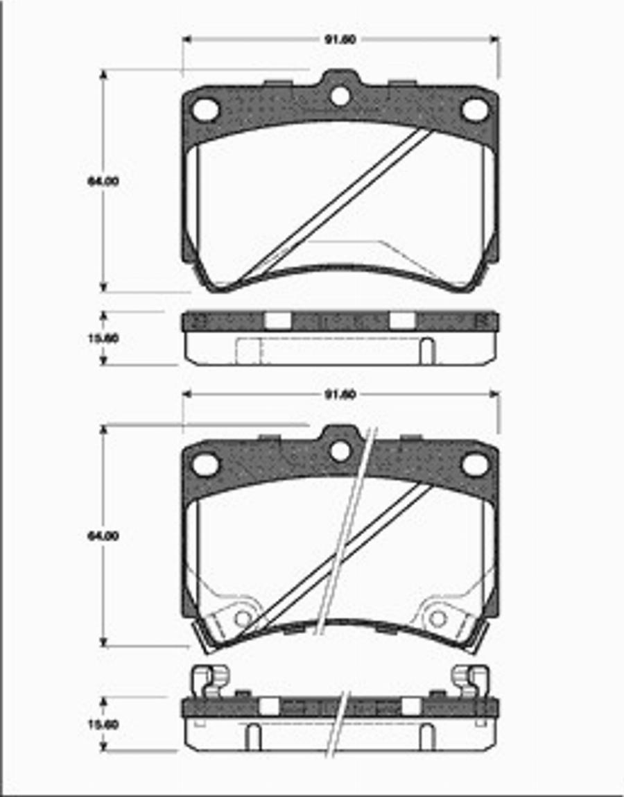 SBS 1501223515 - Kit pastiglie freno, Freno a disco autozon.pro