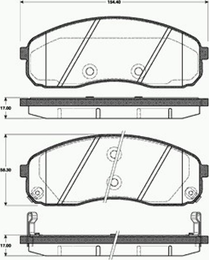 SBS 1501223522 - Kit pastiglie freno, Freno a disco autozon.pro