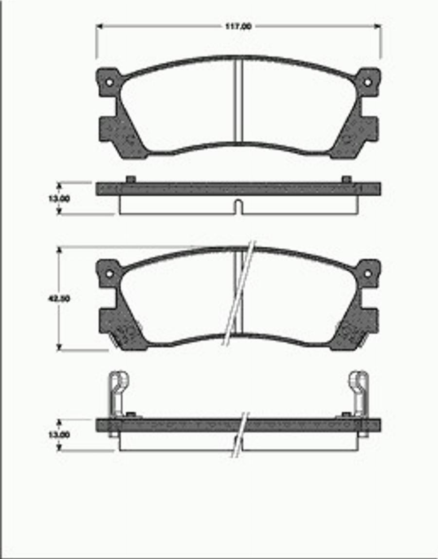 SBS 1501223217 - Kit pastiglie freno, Freno a disco autozon.pro