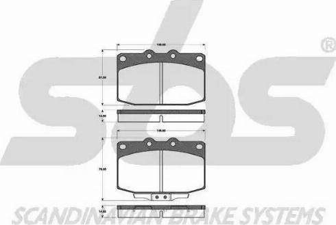 SBS 1501223231 - Kit pastiglie freno, Freno a disco autozon.pro