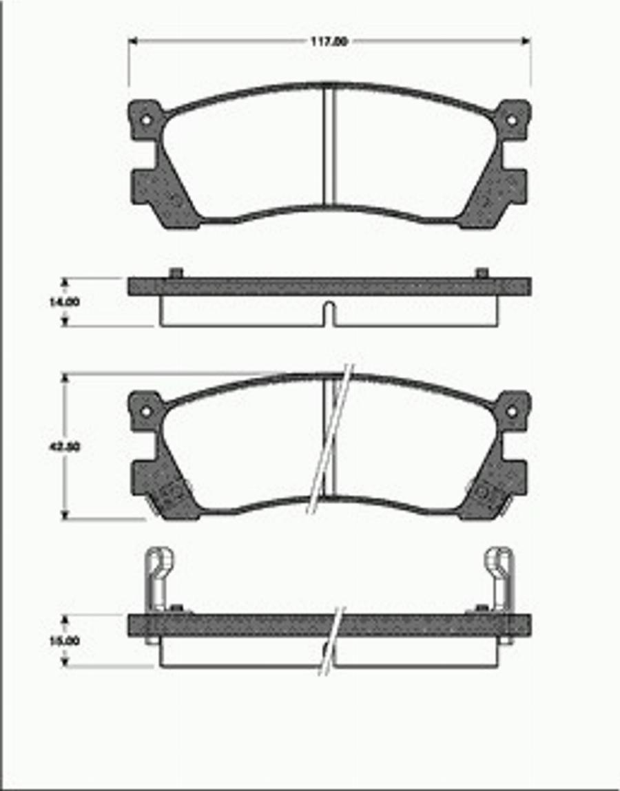 SBS 1501223237 - Kit pastiglie freno, Freno a disco autozon.pro