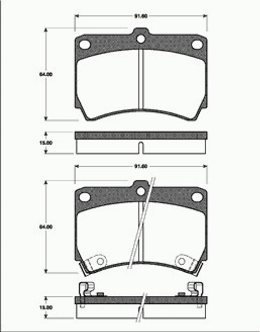 SBS 1501223220 - Kit pastiglie freno, Freno a disco autozon.pro