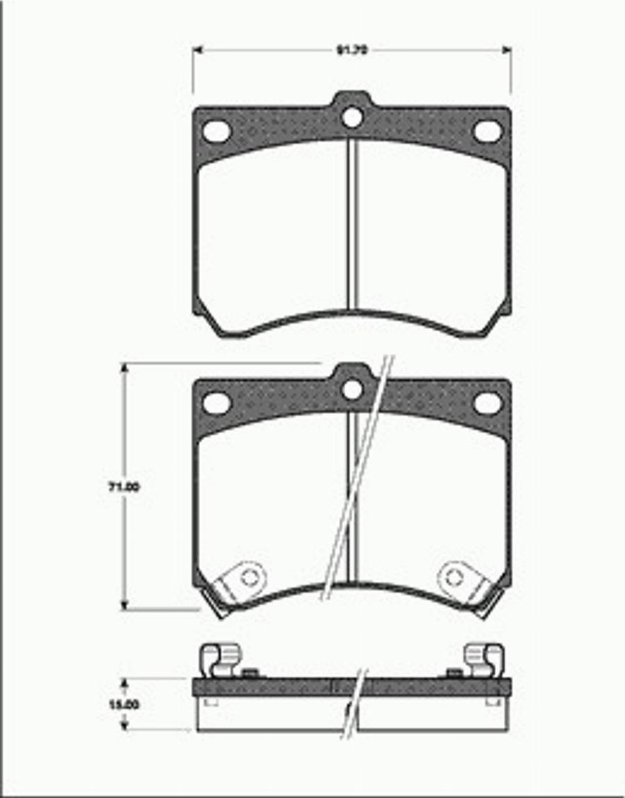 SBS 1501223221 - Kit pastiglie freno, Freno a disco autozon.pro