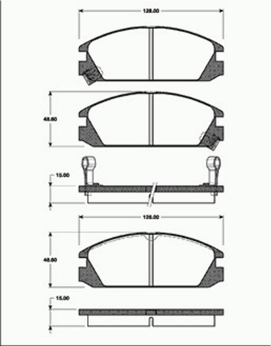 SBS 1501222607 - Kit pastiglie freno, Freno a disco autozon.pro