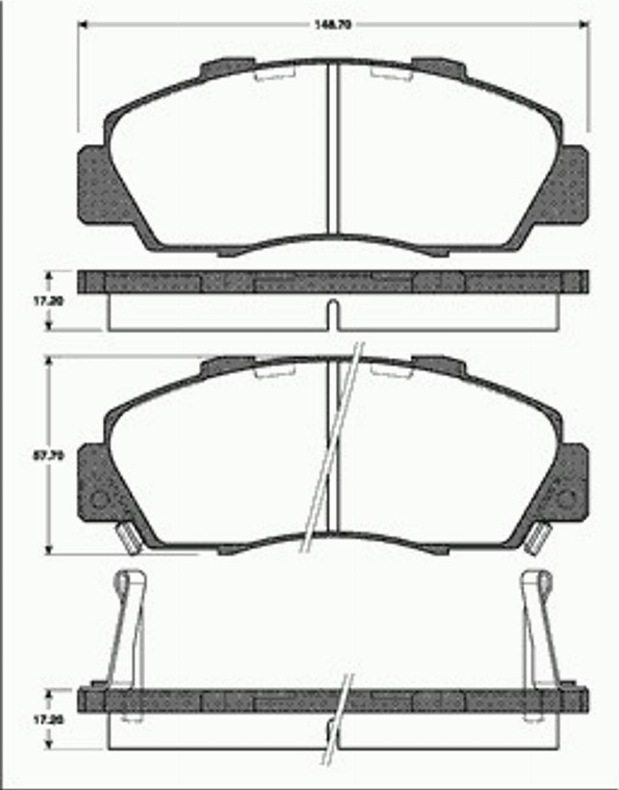 SBS 1501222632 - Kit pastiglie freno, Freno a disco autozon.pro