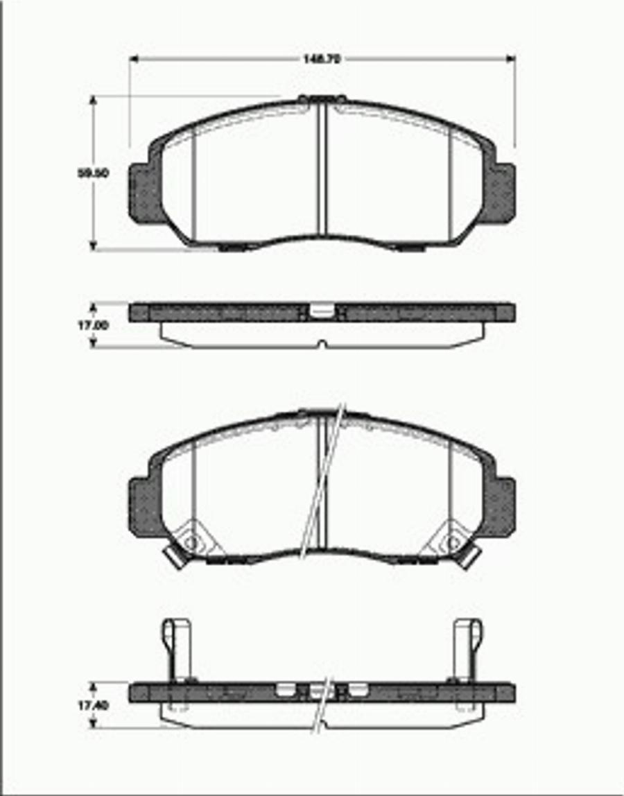 SBS 1501222637 - Kit pastiglie freno, Freno a disco autozon.pro