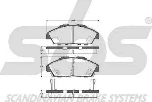 SBS 1501222624 - Kit pastiglie freno, Freno a disco autozon.pro