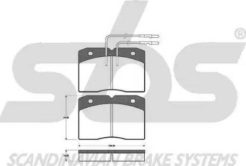 SBS 1501222323 - Kit pastiglie freno, Freno a disco autozon.pro