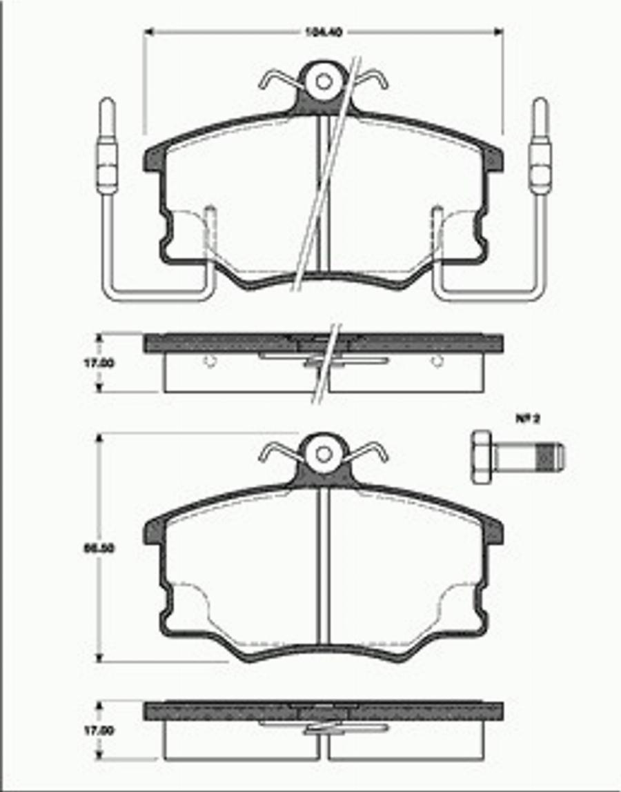 SBS 1501222327 - Kit pastiglie freno, Freno a disco autozon.pro