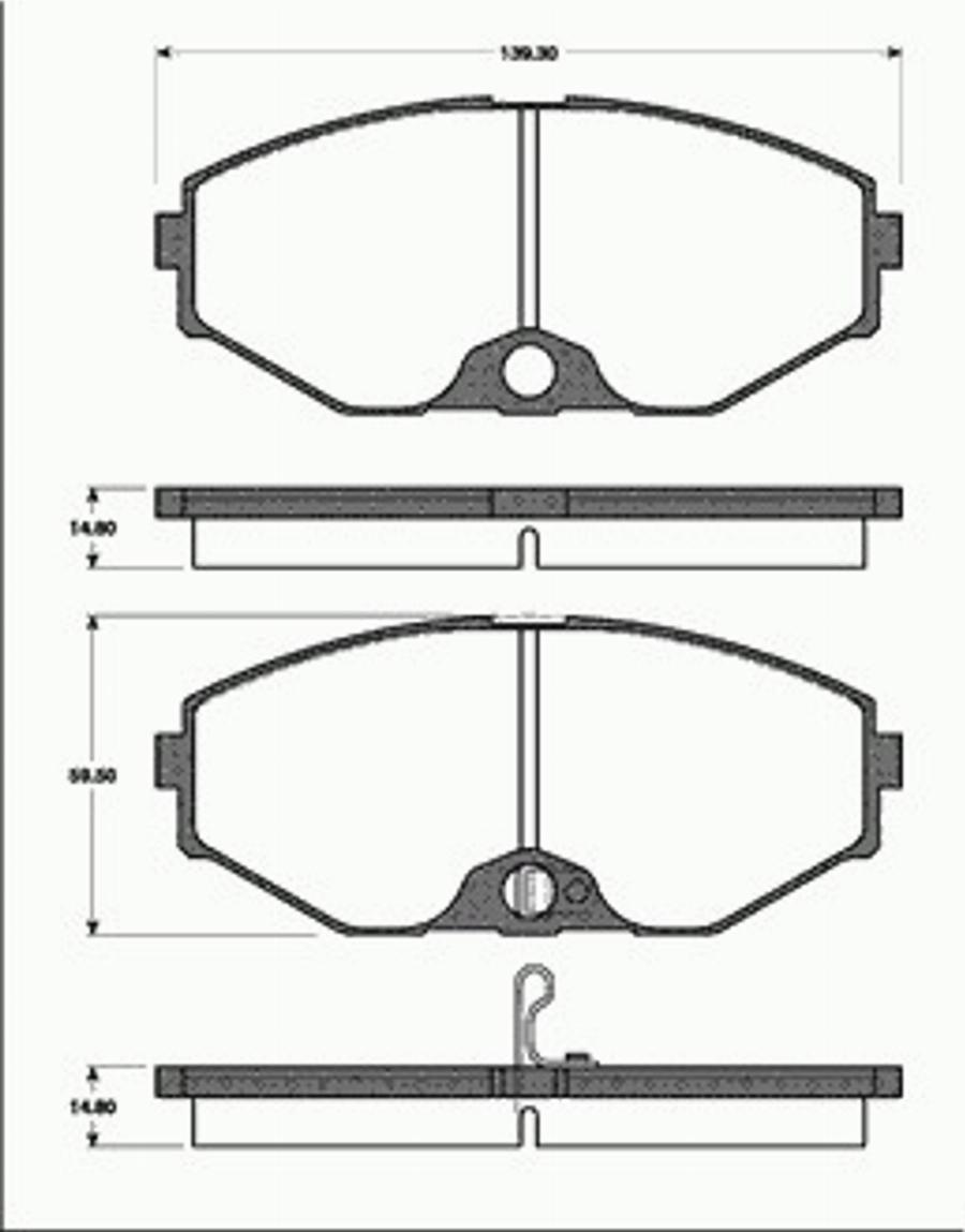 SBS 1501222247 - Kit pastiglie freno, Freno a disco autozon.pro