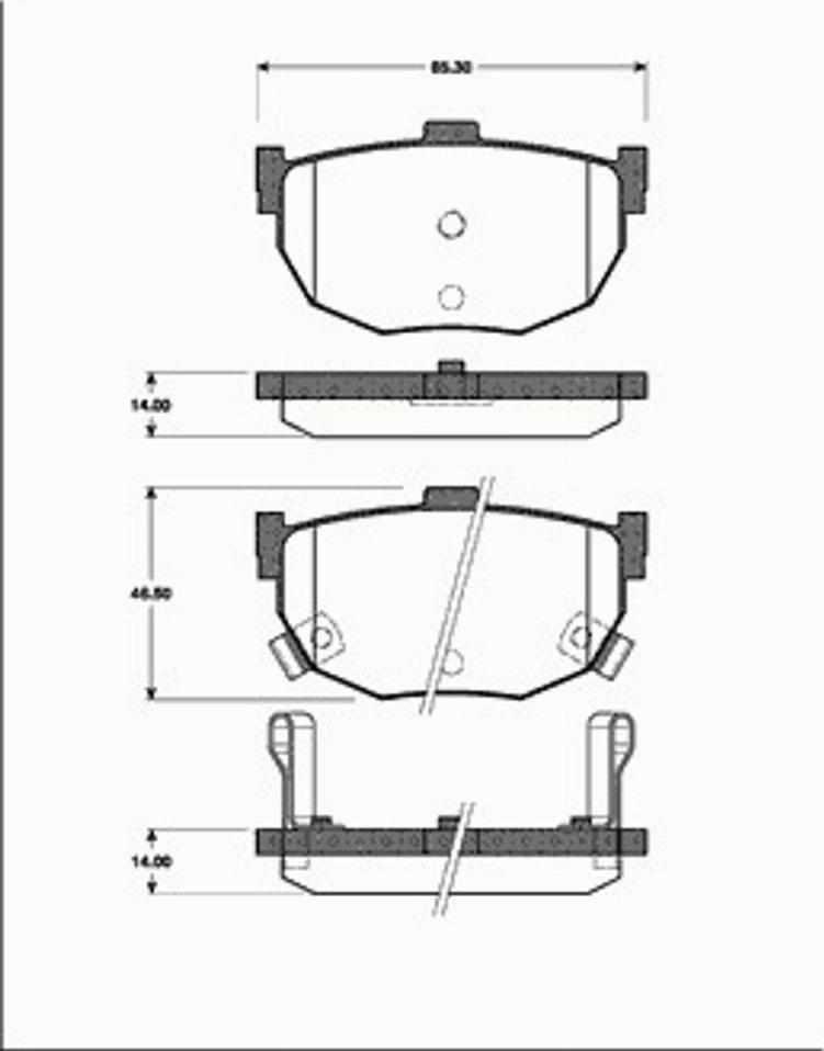 SBS 1501222222 - Kit pastiglie freno, Freno a disco autozon.pro