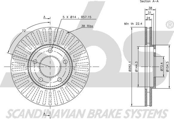 SBS 1815209302 - Discofreno autozon.pro