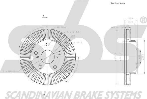 SBS 18152045138 - Discofreno autozon.pro