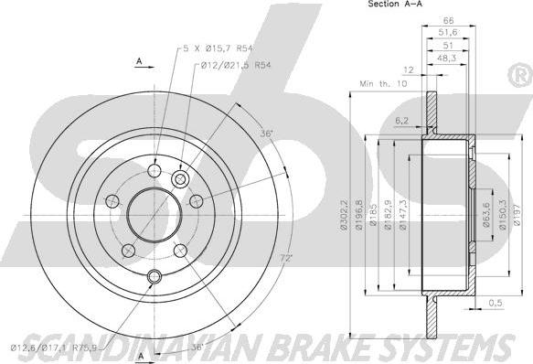 SBS 1815204031 - Discofreno autozon.pro