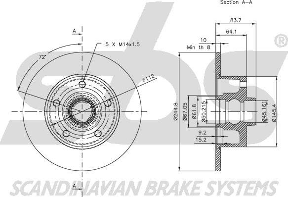 SBS 1815204757 - Discofreno autozon.pro