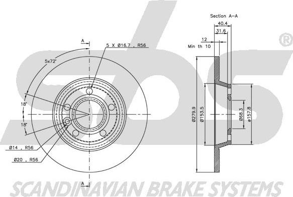 SBS 1815204767 - Discofreno autozon.pro