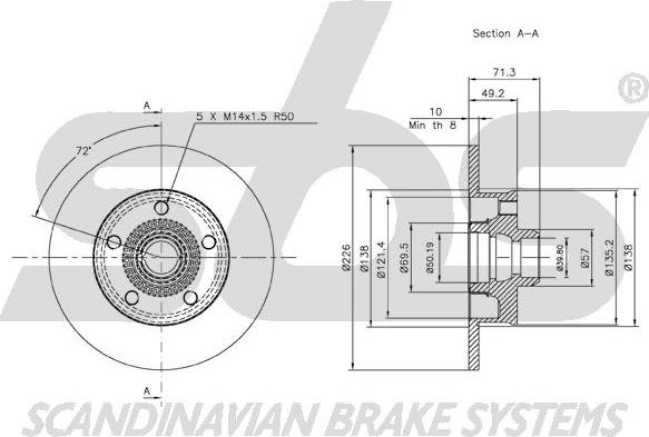 SBS 18152047119 - Discofreno autozon.pro