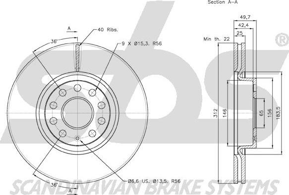 SBS 18153147115 - Discofreno autozon.pro