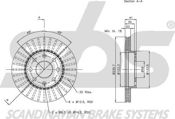 SBS 1815.205008 - Discofreno autozon.pro