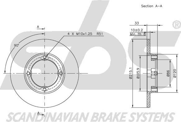 SBS 1815205202 - Discofreno autozon.pro