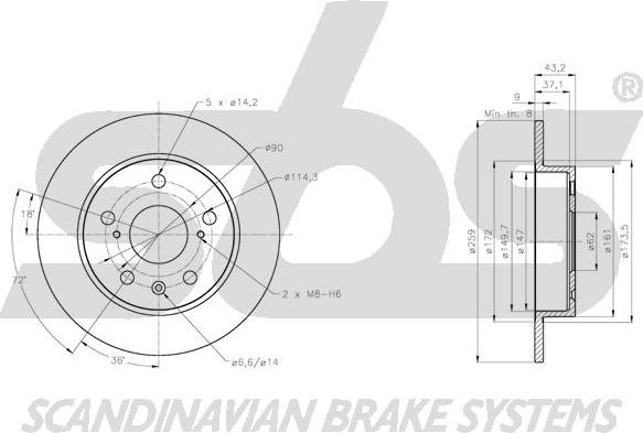 SBS 1815205232 - Discofreno autozon.pro