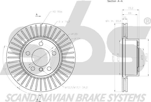 SBS 18153115101 - Discofreno autozon.pro