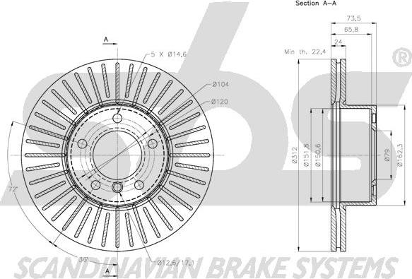 SBS 1815311582 - Discofreno autozon.pro