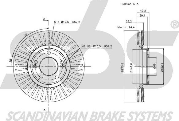 SBS 1815203413 - Discofreno autozon.pro