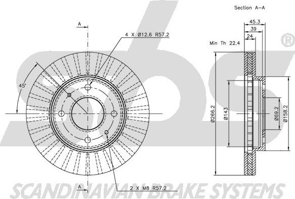 SBS 1815203008 - Discofreno autozon.pro