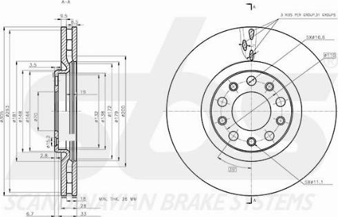 SBS 1815202370 - Discofreno autozon.pro