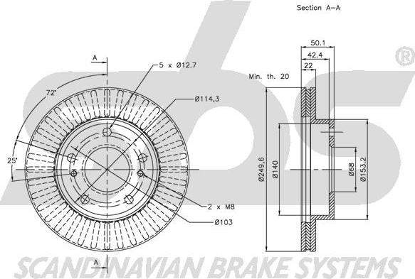 SBS 1815202254 - Discofreno autozon.pro