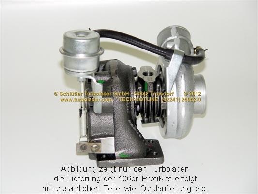 Schlütter Turbolader 166-05020 - Turbocompressore, Sovralimentazione autozon.pro