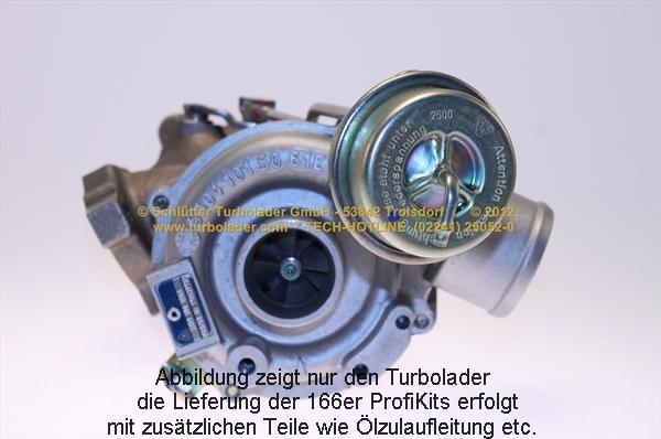 Schlütter Turbolader 166-00900 - Turbocompressore, Sovralimentazione autozon.pro