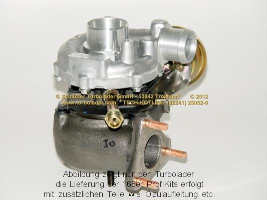 Schlütter Turbolader 166-00050 - Turbocompressore, Sovralimentazione autozon.pro